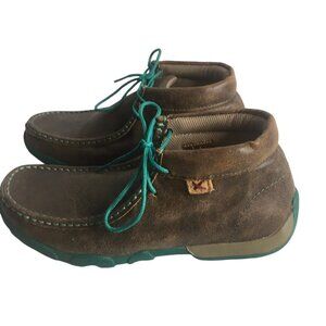 Twisted X Women's Chukka Driving Boots - Alloy Toe Women Size 7.5 M Leather